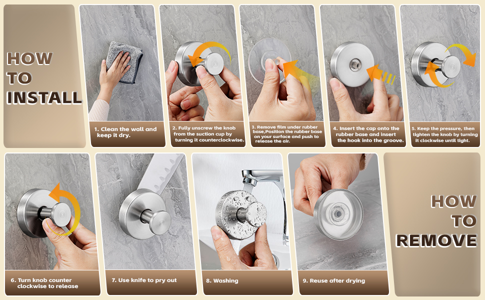 suction hook for shower