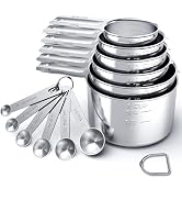 TILUCK Stainless Steel Measuring Cups & Spoons Set, Cups and Spoons,Kitchen Gadgets for Cooking &...