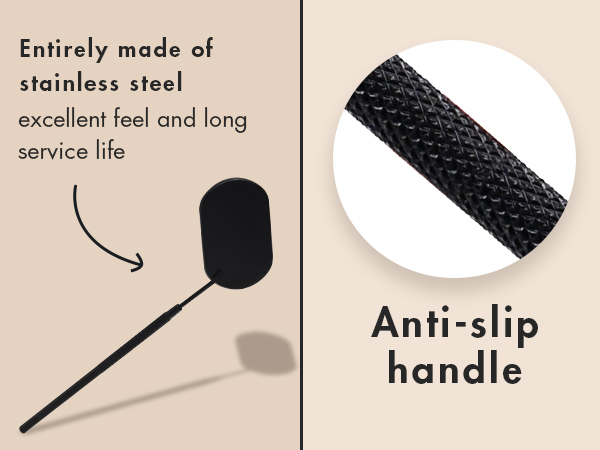 The entire lash mirror is made of premium stainless steel