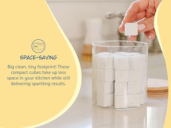 Nellie's Dish Cubes - Space-saving