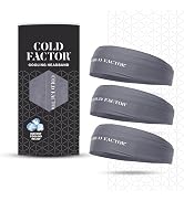 COLD FACTOR Instant Cooling Headband 3 Pack | Advanced Evaporative Comfort for Sports & Outdoor |...