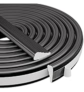 KNEELISA 196” Wedge-Shape Foam Window Weather Stripping Door Seal Strip,Soundproofing Frame Insul...