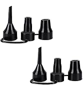 2pcs 3 Sizes Inflatable Pump Nozzles Head, Air Pump Replacement Nozzles, Plastic Pump Nozzles,Air...