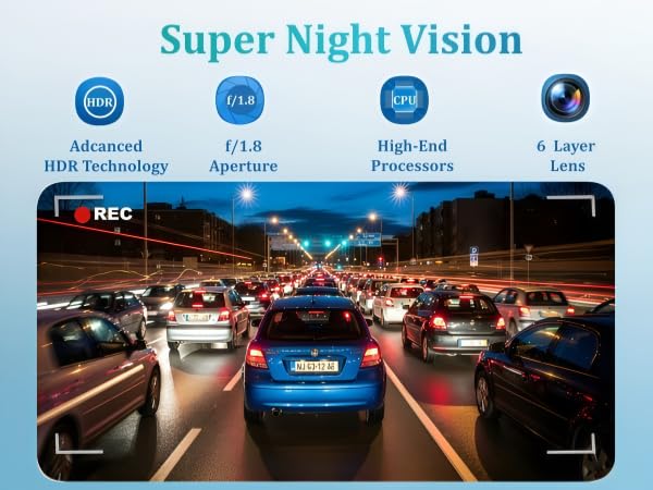 Dash Camera With Night Vision
