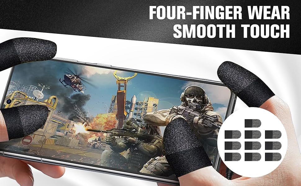 10pcs Gaming Finger Gloves Sleeves