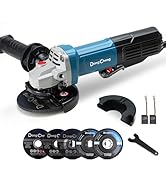 DongCheng 9.2 Amp Power Angle Grinders, 4-1/2 in., 11800RPM, Tool-Free Guard, Electric Metal Grin...
