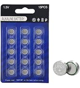 youchen 371 370 LR921 Alkaline Button Battery 15 Pack AG6 LR920 SR920SW 1.5V Cell Watch Batteries