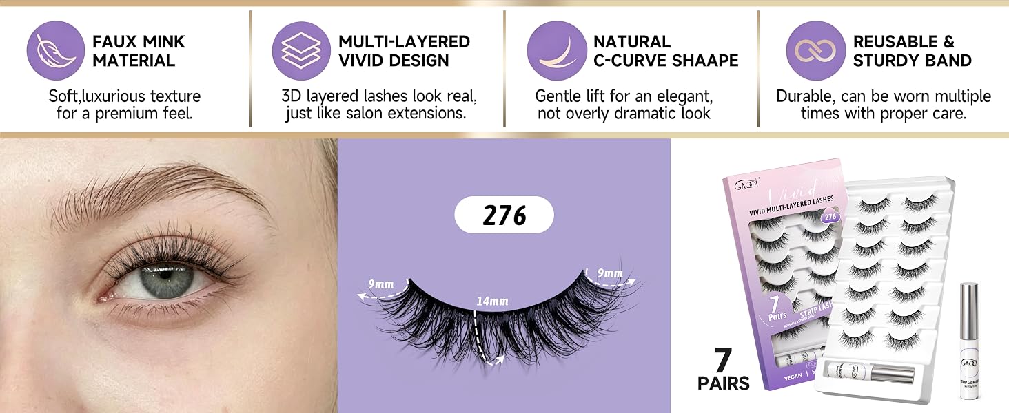 natural lashes strips c curl