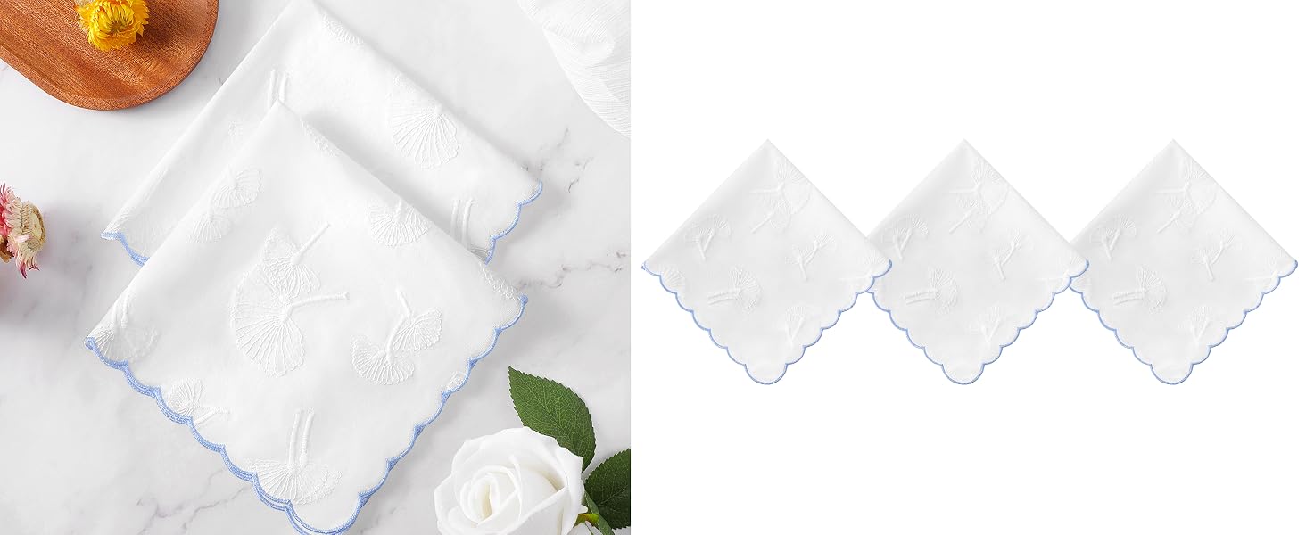 blue handkerchiefs for women