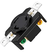 Yomiuwo NEMA L6-30R Flush Mount Locking Receptacle, 30 Amp 250V Twist Lock Outlet, 2 Pole 3 Wire ...