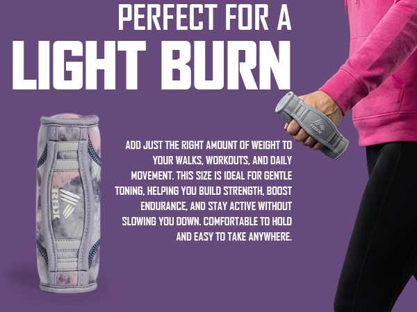 Compact walking weights designed for easy grip and versatile workouts