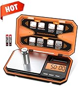 AMIR Digital Pocket Scale, High-Precision 500g x 0.01g Mini Gram Scale with LCD Display, Digital ...