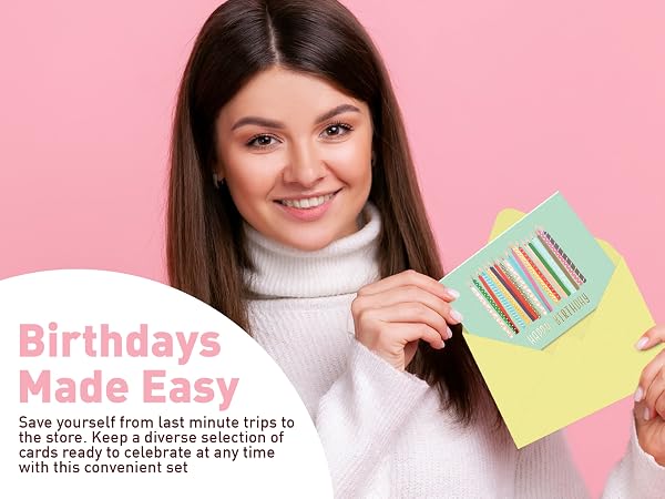 blank birthday cards with envelopes bulk birthday card assortment pack variety of birthday cards