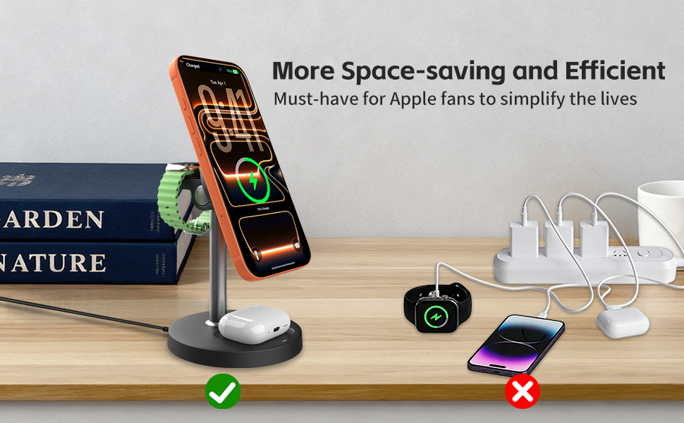 3-in-1 Magnetic Wireless Charging Station
