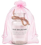 YunKo Organza Gift Bags - 50pcs Sheer Mesh Drawstring Bags, 6x9 Inches, Perfect for Weddings & Fa...