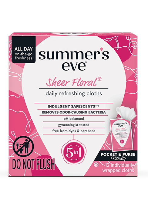 sheer floral wipe