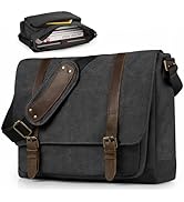 SMRITI Vintage Canvas Messenger Bag for Men 15.6-16 inch Laptop bag,Computer Satchel Shoulder Bag...