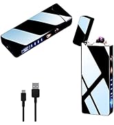 RSBYE Lighter Electric Lighter Dual Arc Lighter Rechargeable USB Lighter Flameless Lighter Plasma...