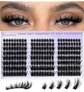 Kiromiro Lash Clusters with Spikes Eyelash Clusters Fluffy 12-20mm Cluster Eyelash Extensions 216...