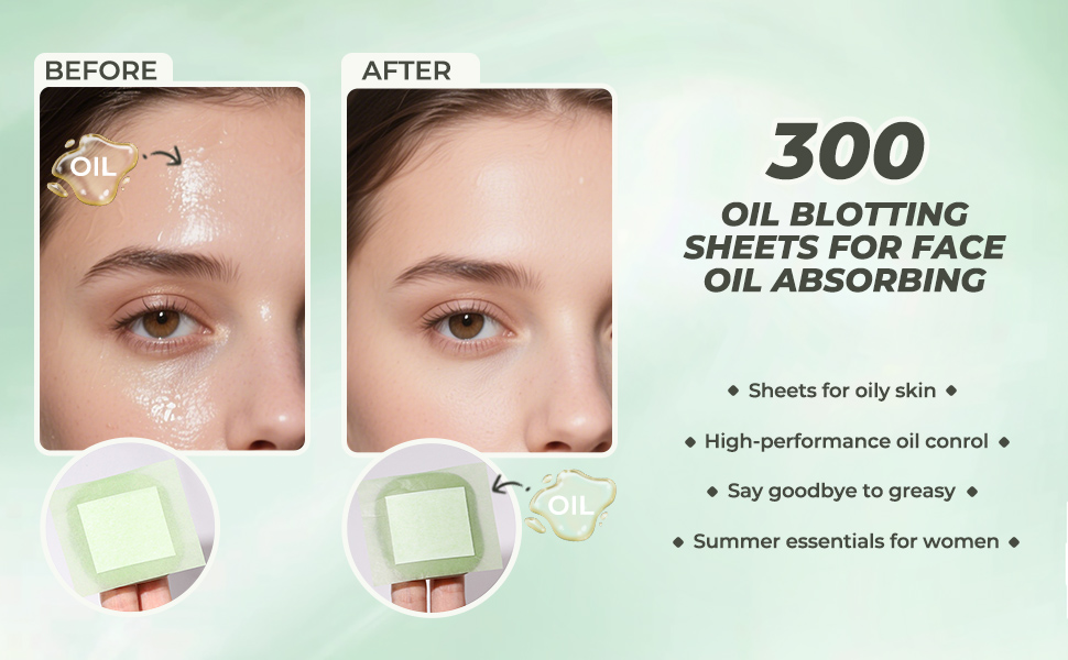 OIL BLOTTING SHEETS FOR OILY SKIN FOR SUMMER ESSENTIALS
