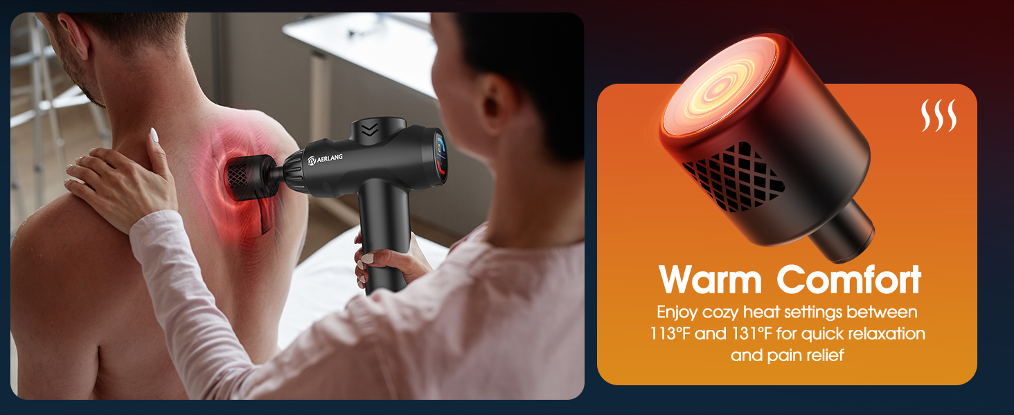 massage gun with heat