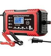 Car Battery Charger 12V 8-Amp Smart Trickle Charger Fully Automatic | Battery Maintainer Temperat...