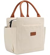 Joymee Lunch Bag Women Insulated Lunch Box Cute Corduroy Reusable Leakproof Large Capacity Lunch ...