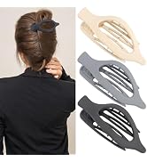 ATODEN Flat Hair Clips for Women Lay Flat Hair Claw Clips for Thin Thick Hair 3Pcs French Concord...