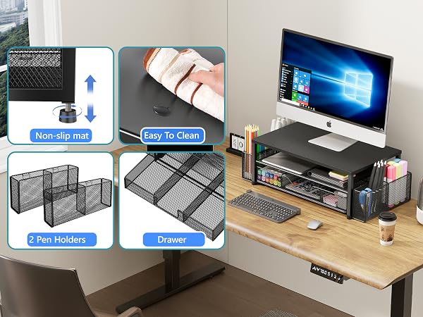 monitor stand for desk organizers and accessories computer stand riser office organization desktop