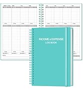 Heveboik Income & Expense Log Book - A5 Income and Expense Tracker for Small Business, Accounting...
