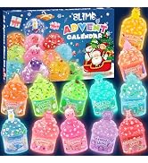Slime Advent Calendar 2026, Christmas Countdown Calendar, 24 Days of Surprises with Glow-in-The-D...