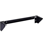 RackPath 2U Vertical Wall Mount Rack - Heavy Duty 125lbs Capacity Vertical Mounting Bracket
