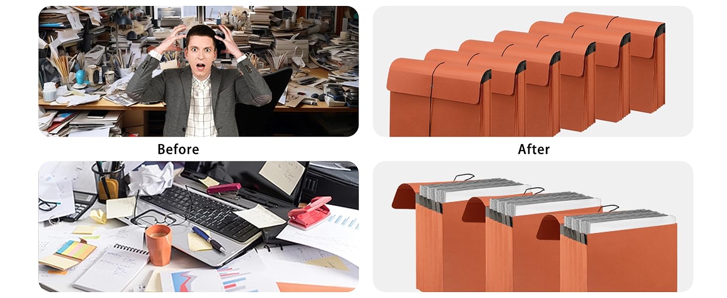 Expanding File Folder with Flap