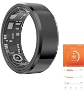 GenXenon Fitness Tracker Smart Ring,Step Counter,Heart Rate Blood Oxygen Sleep Tracker Health Rin...