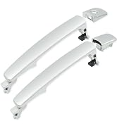 Anumit Exterior Door Handle, 2PCS Front Driver and Passenger Side Outside Door Handle for Nissan ...