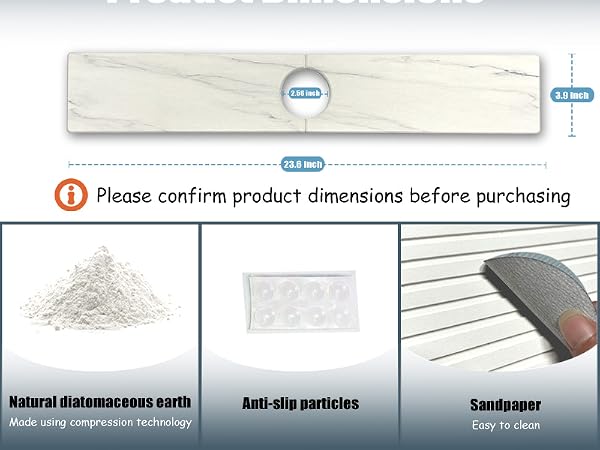 water absorbing stone tray for sink diatomite stone sink tray fast