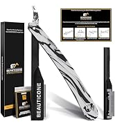 BEAUTICONE Straight Razors for Men – Professional Barber Straight Edge Razor Kit with Replaceabl...