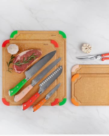 Elihome Cutting Board and Knife Set