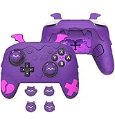 PlayVital for Nintendo Switch 2 Pro Controller Silicone Cover – Gothic Imp Series Cute Protective...