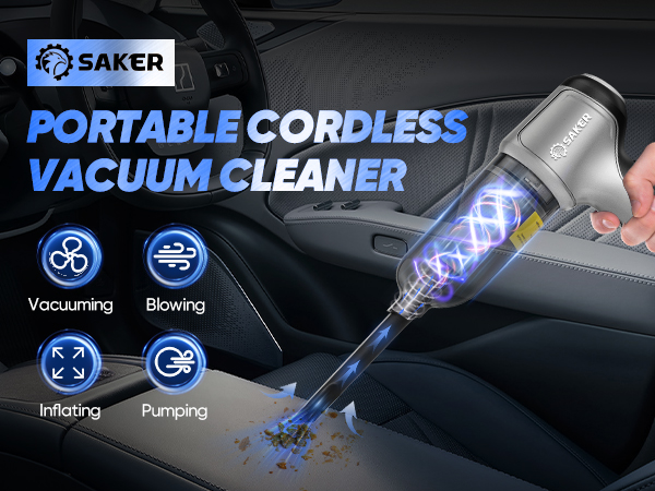 Saker Car Vacuum Portable Cordless