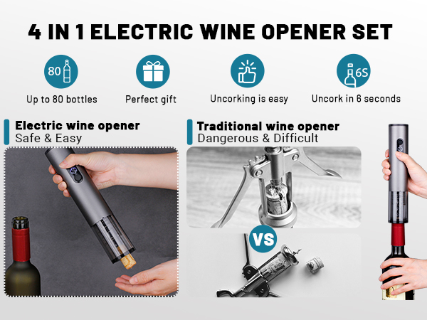 Electric red wine bottle opener