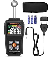 Pin & Pinless Moisture Meter POROMETISTO WTS01Pro | Dual Mode Wood Moisture Detector for Walls, D...
