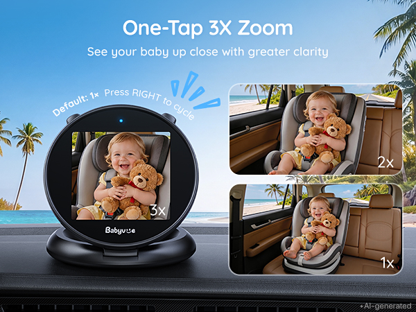 Baby Car Camera Monitor Rear-Facing