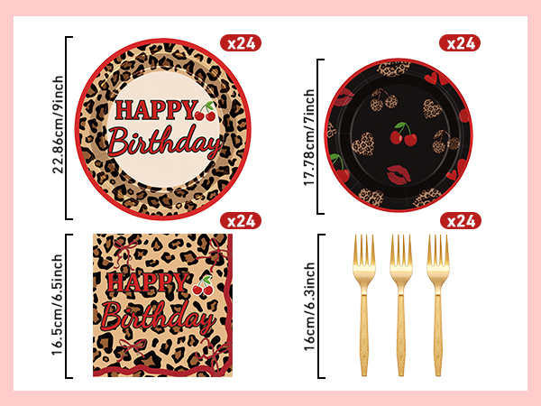Cheetah Print Party Plates