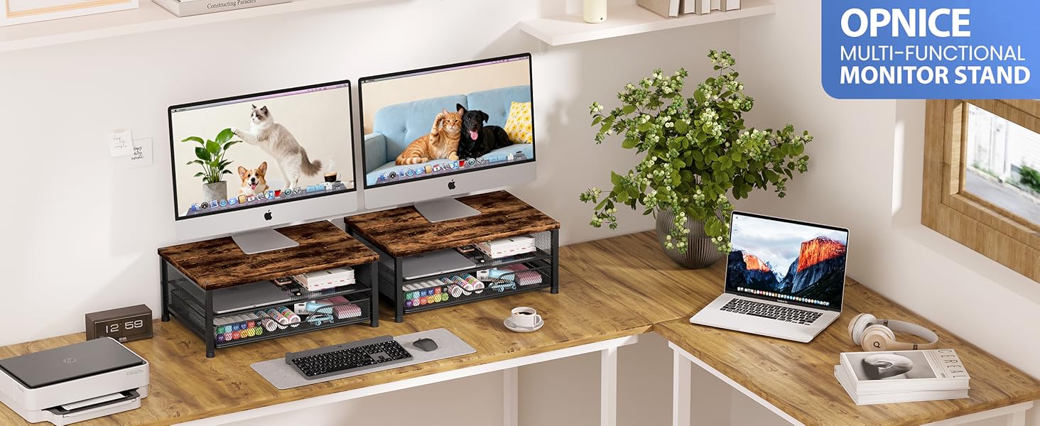 monitor stand for desk organizers and accessories computer stand riser office organization desktop