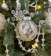 XmasExp Christmas Ball Ornaments Set-70mm/2.76" Beige Large Shatterproof Pastic Farmhouse Xmas Tr...