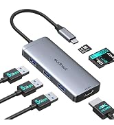 USB C Hub Adapter for MacBook Pro Air M3 M2 M1, USB-C HDMI Multiport Dongle for Mac Converter 6 i...