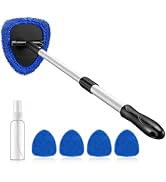AstroAI 32" Windshield Cleaner Tool, Car Interior Window Detailing Cleaning Kit with Extendable H...