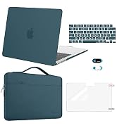 MOSISO Compatible with MacBook Air 13 inch Case 2024 2023 2022 M3 A3113 M2 A2681, Plastic Hard Sh...