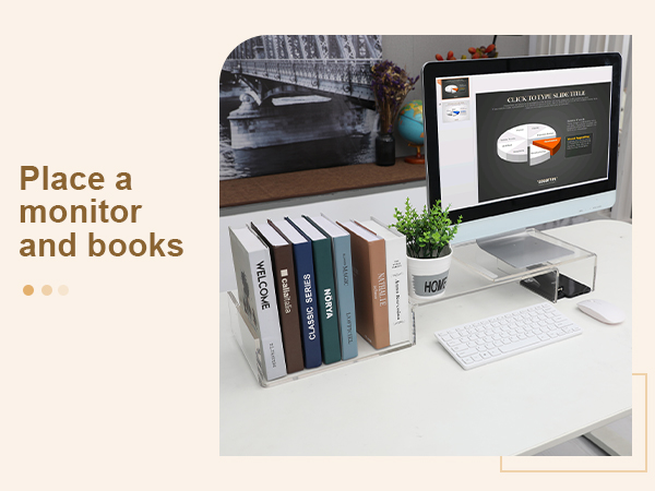 acrylic monitor stand